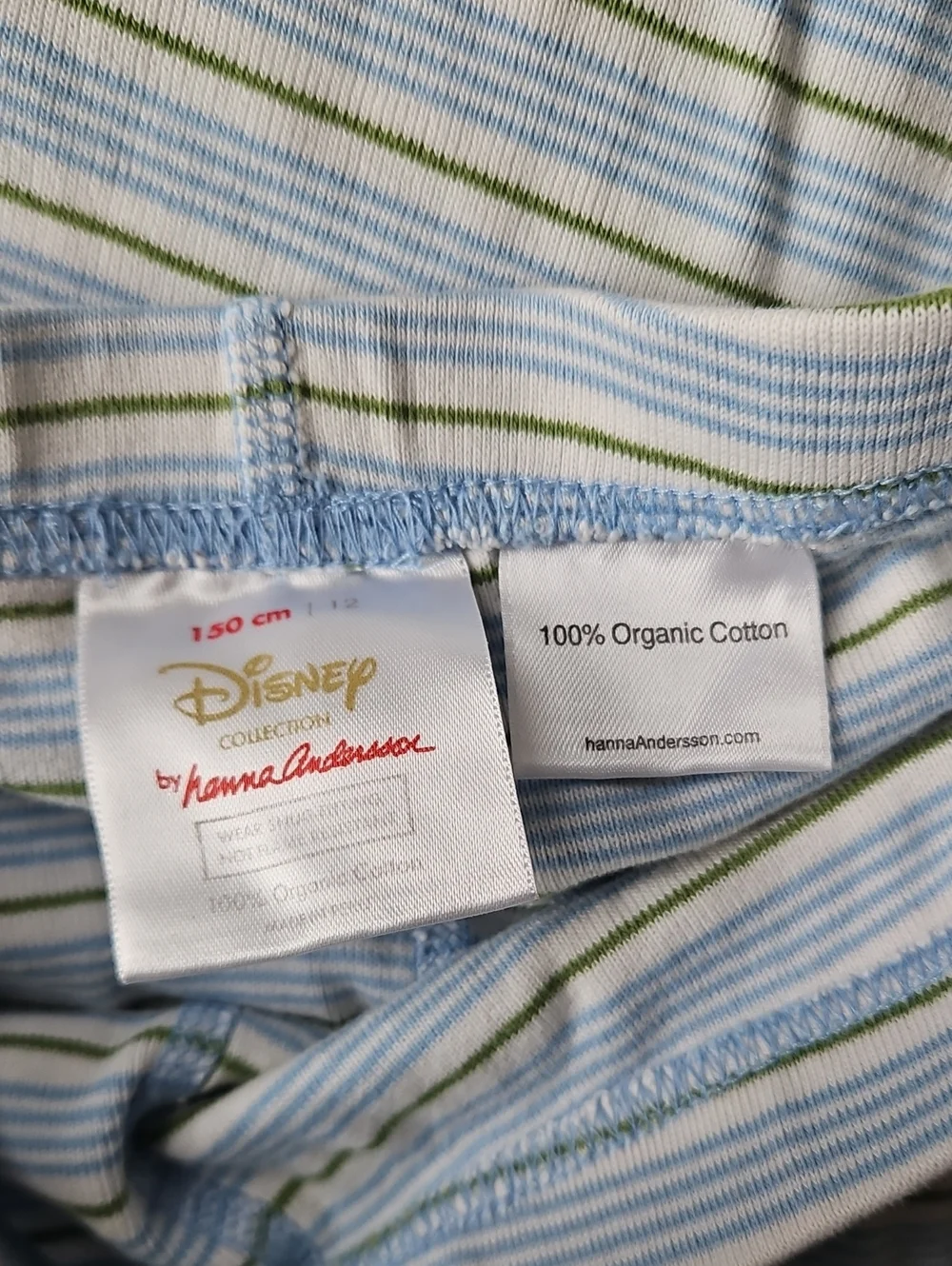 Hanna Andersson Striped Mickey Surf Pajama Set Size 12